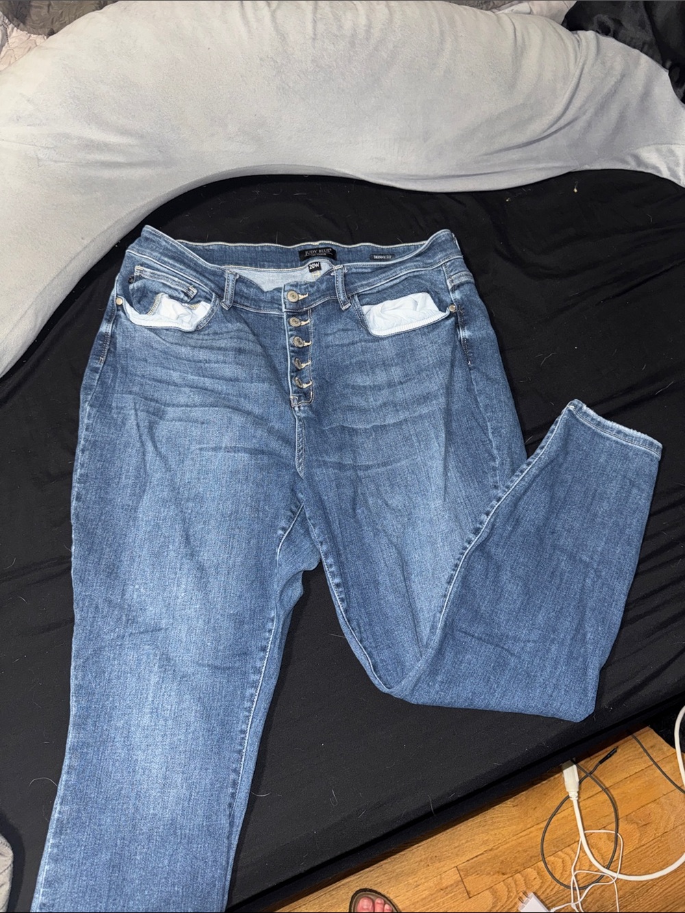 High-Rise Button-Fly Women’s Judy Blue Jeans